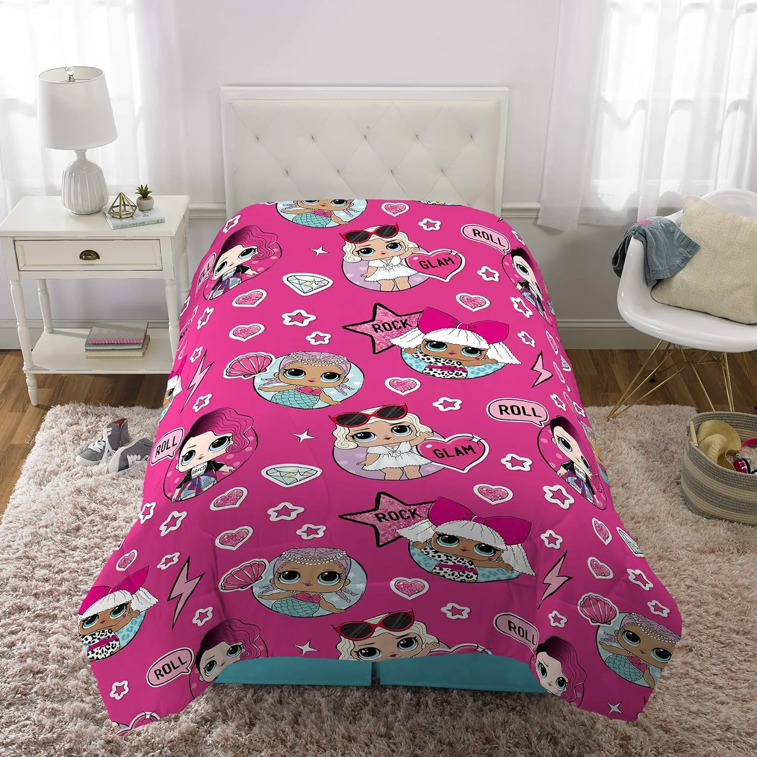 Franco Kids Bedding Soft Microfiber Comforter, Twin, LOL Surprise