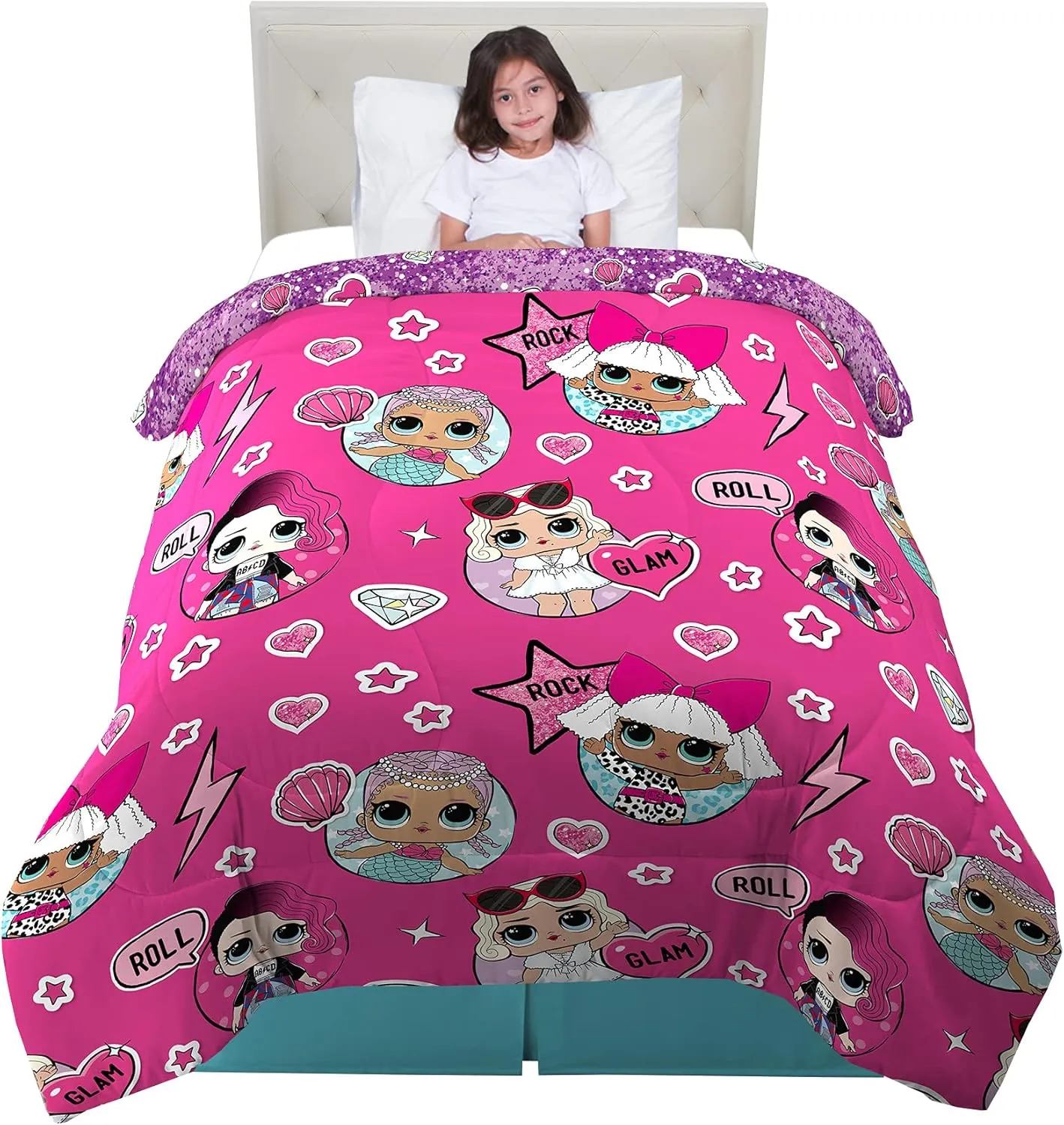 Franco Kids Bedding Soft Microfiber Comforter, Twin, LOL Surprise
