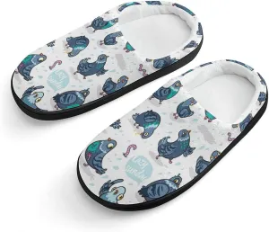 Funny Pigeons Cute Slippers For Girls Boys Anti Slip House Slipper Warm Shoes For Indoor Outdoor