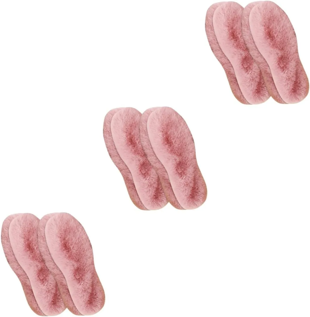 Gatuida Sets Winter House Shoes Insoles Warm Inner Soles Comfortable Faux Fur Liners for Slippers Pairs