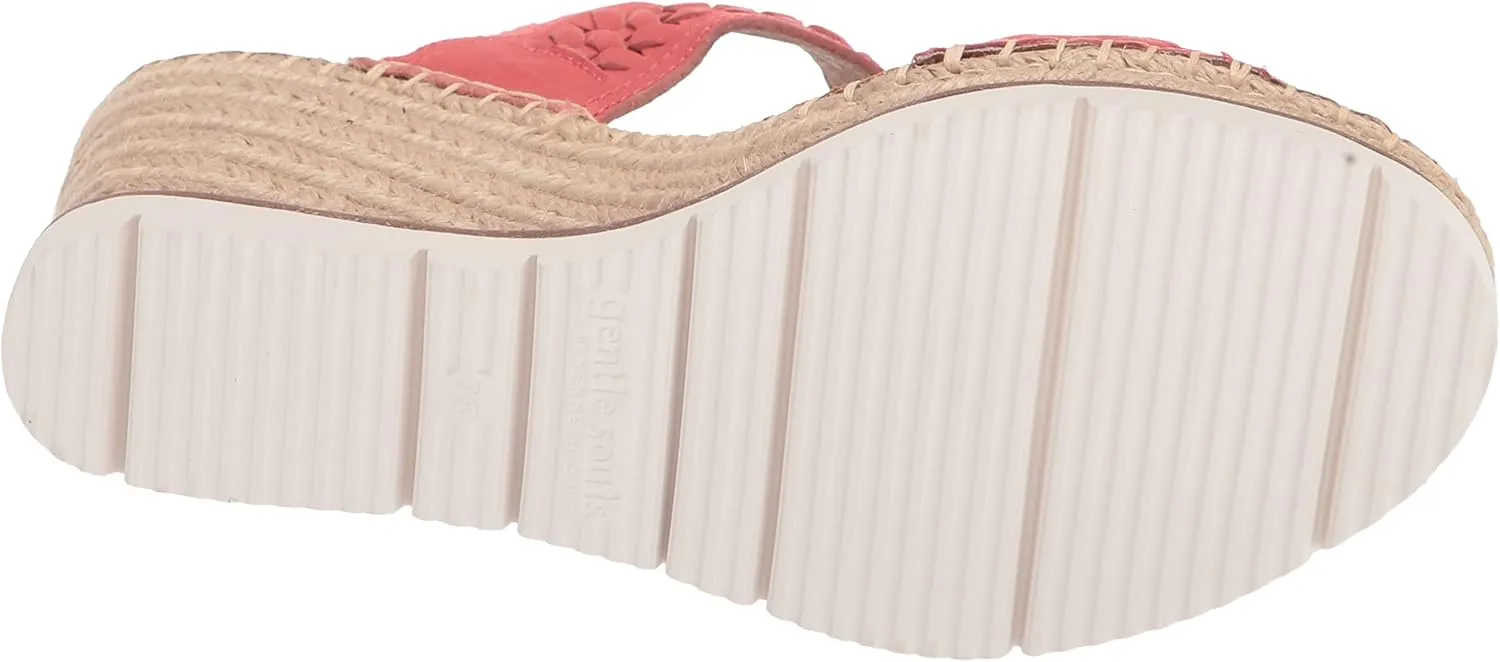 Gentle Souls by Kenneth Cole Women's Elyssa Two-Band Braid Wedge Sandal