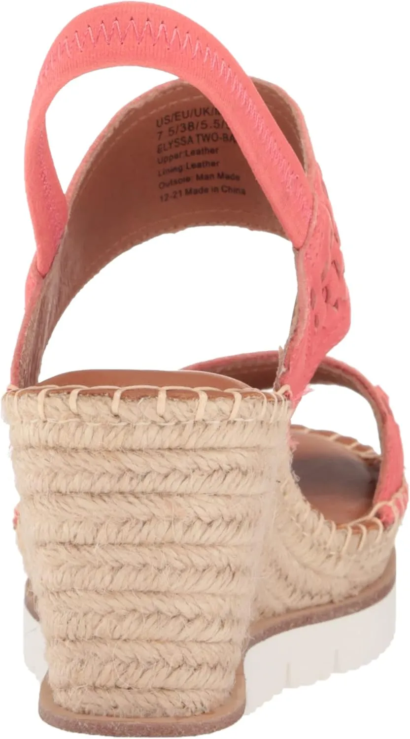 Gentle Souls by Kenneth Cole Women's Elyssa Two-Band Braid Wedge Sandal