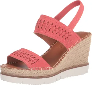 Gentle Souls by Kenneth Cole Women's Elyssa Two-Band Braid Wedge Sandal