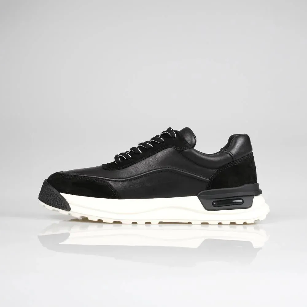 Genuine Leather Black Sneaker TG-100 SCB-275