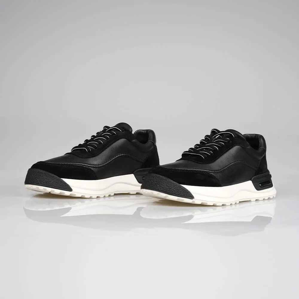 Genuine Leather Black Sneaker TG-100 SCB-275
