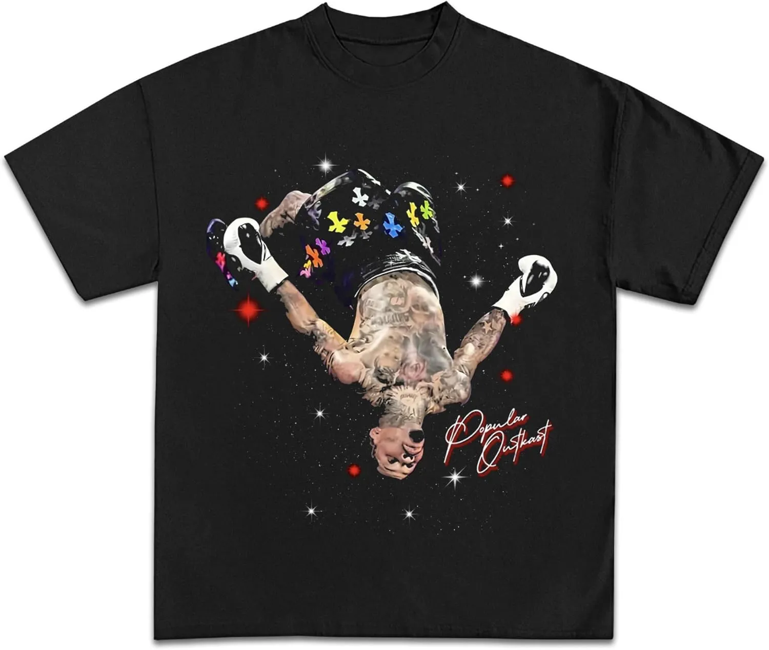 Gervonte Tank Davis Chrome Flip Graphic T-Shirt | Premium Quality Heavyweight Shirt for Adults & Kids
