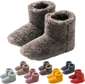 Giltpeak Boot Slippers for Women Indoor, Slipper Socks for Women, House Booties, Cozy Warm Lined Slippers for Non-Slip Indoor Slippers