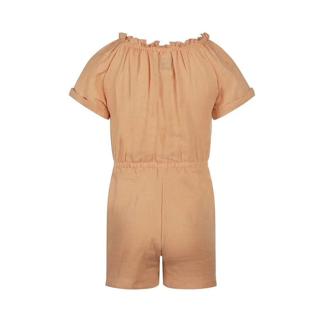 GIRLS JUMPSHORTS PEACH PINK MUSLIN