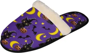Gomyblomy Memory Cotton Slippers, Fashion Indoor Non-Slip Warm Home Slippers, Soft Closed Toe Fuzzy Slippers for Men & Women