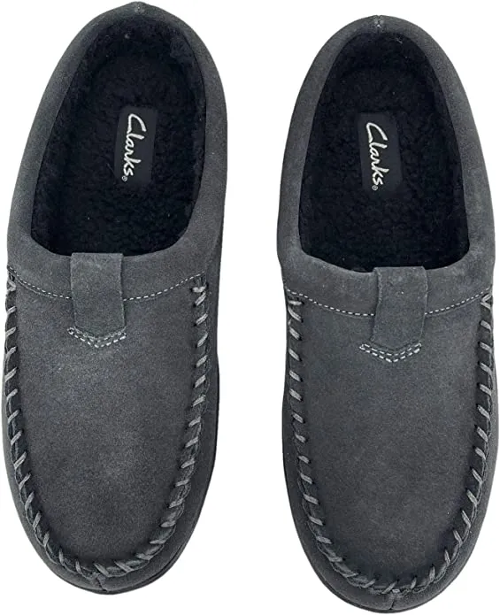 Grey Value-for-money Slipper Indoor Slashed prices and Outdoor Suede Cow Mule Lined Clogs Clarks Slip-On Fur