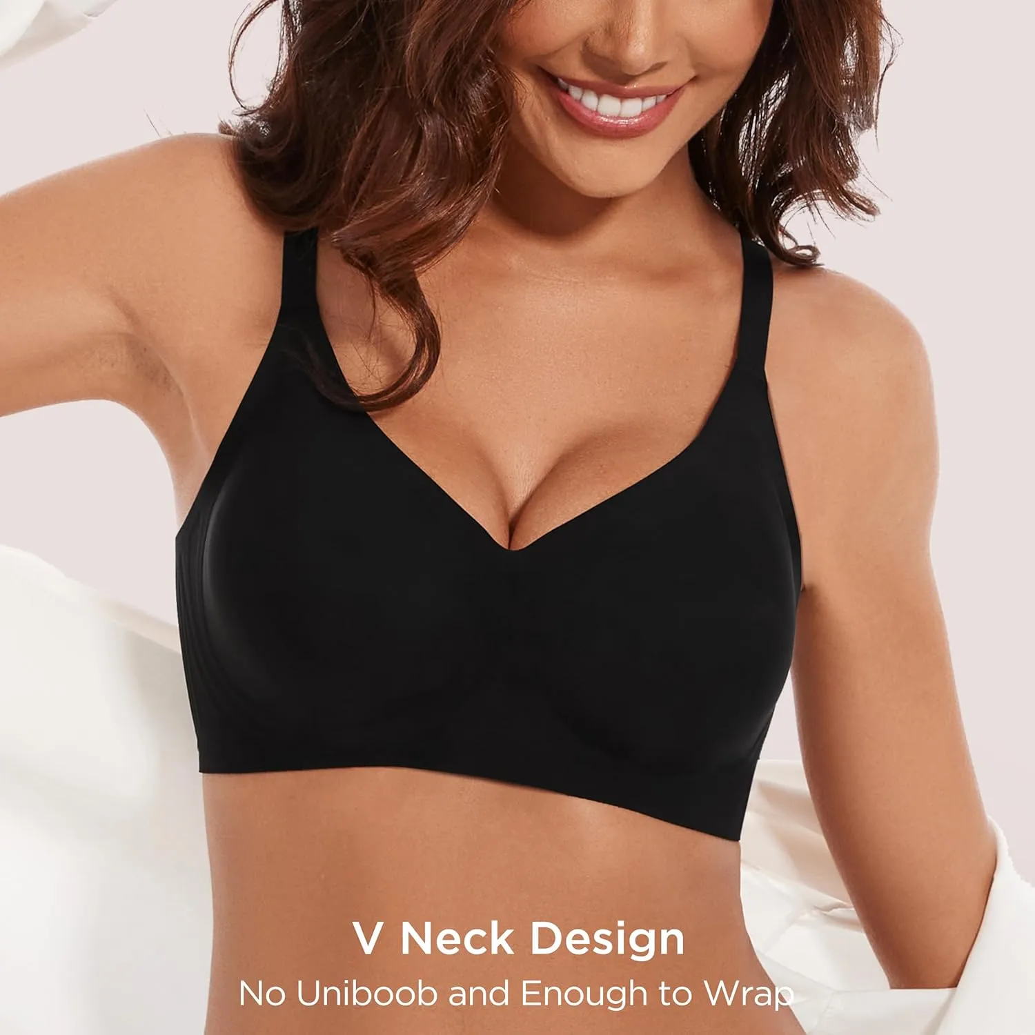 habibee Bra for Women No Underwire Comfort Seamless Bras Push Up Wireless Bras Full Coverage Bralettes, Bra Extender