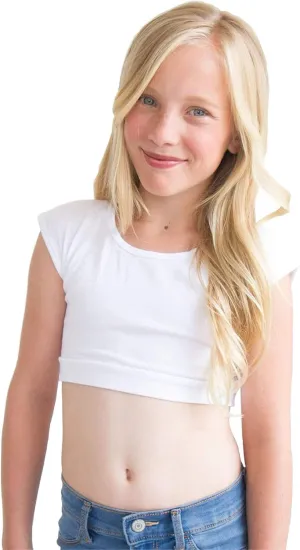 HALFTEE Girls Layering Tee | Crop Tops for Girls | Sizes 4-12