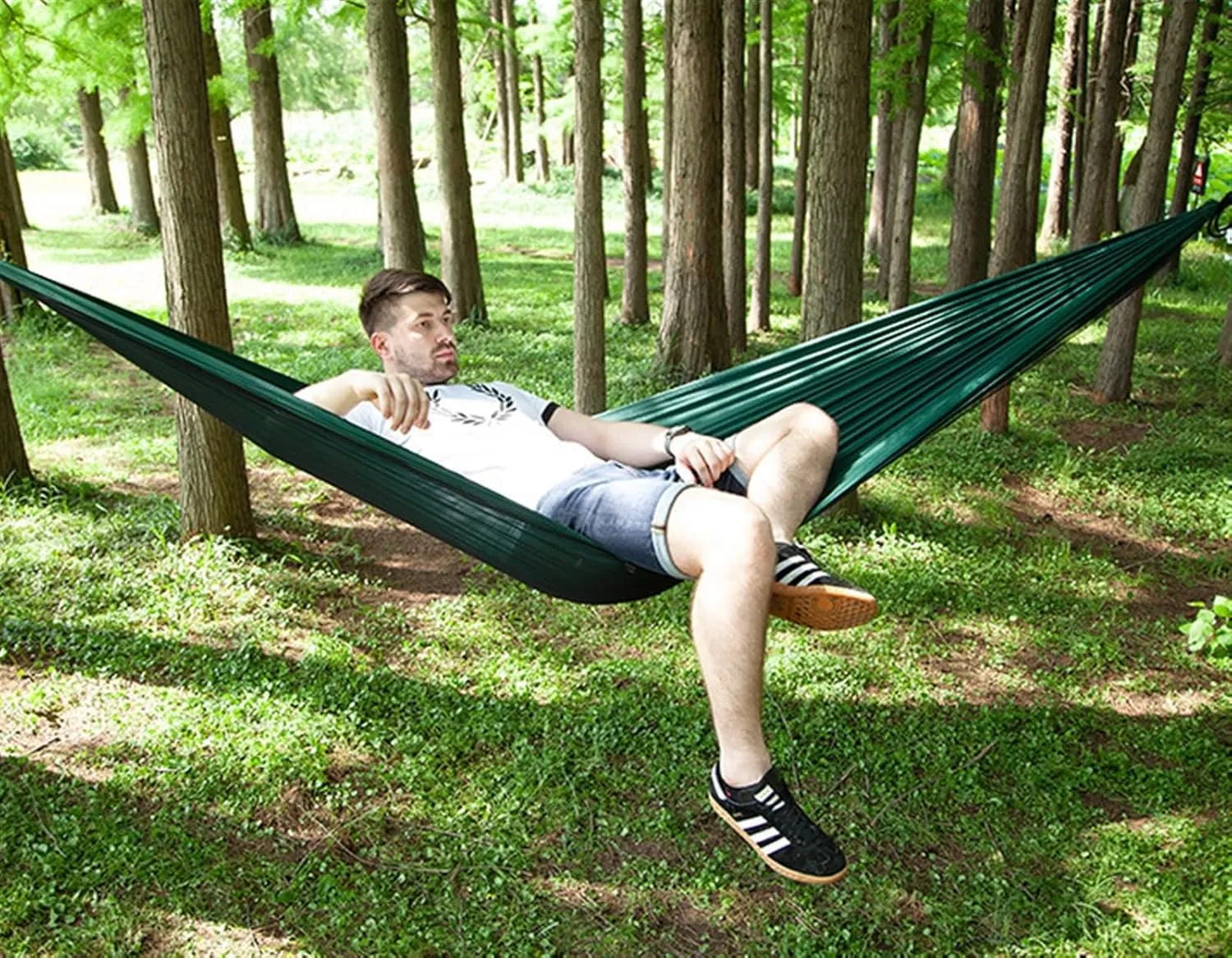 Hammock 290x140 Cm Camping Hammock, Portable Double Hammock with Net, 2 Person Hammock Tent for Outdoor Portable Hammock