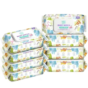 HAPPY BUM Baby Wipe Wet Wipes, Baby Wipes Unscented, 8 Packs, 640 Count