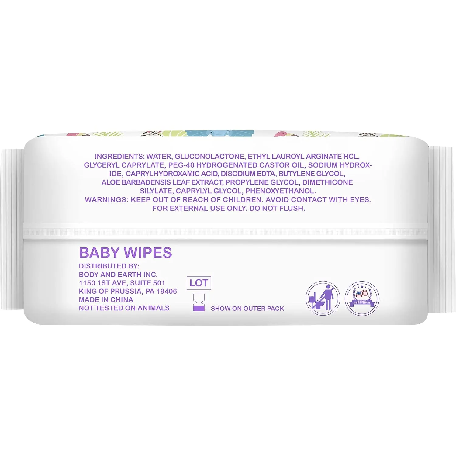 HAPPY BUM Baby Wipe Wet Wipes, Baby Wipes Unscented, 8 Packs, 640 Count