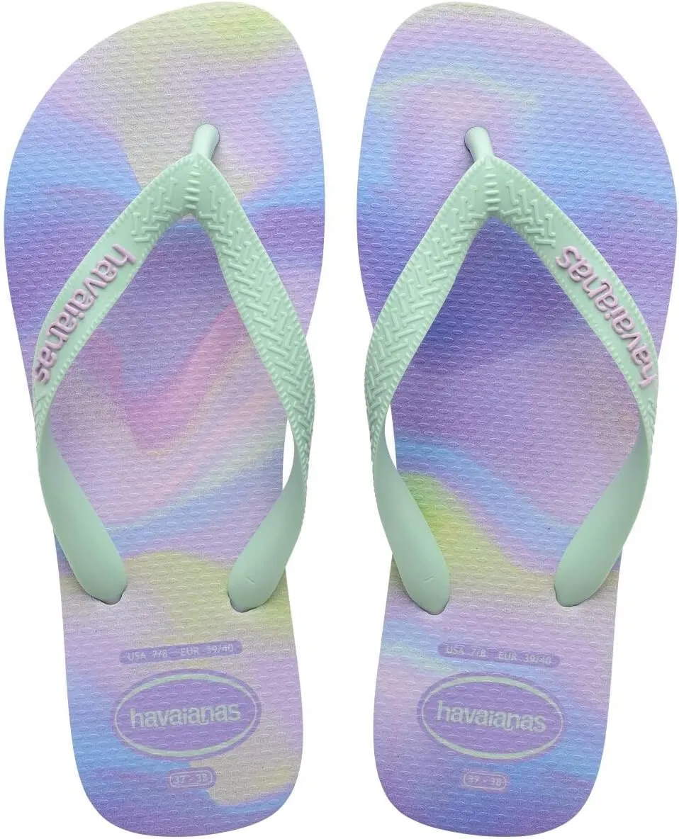 Havaianas Women's Top Fashion Flip Flops Sandals, Purple Fantasy, 7/8