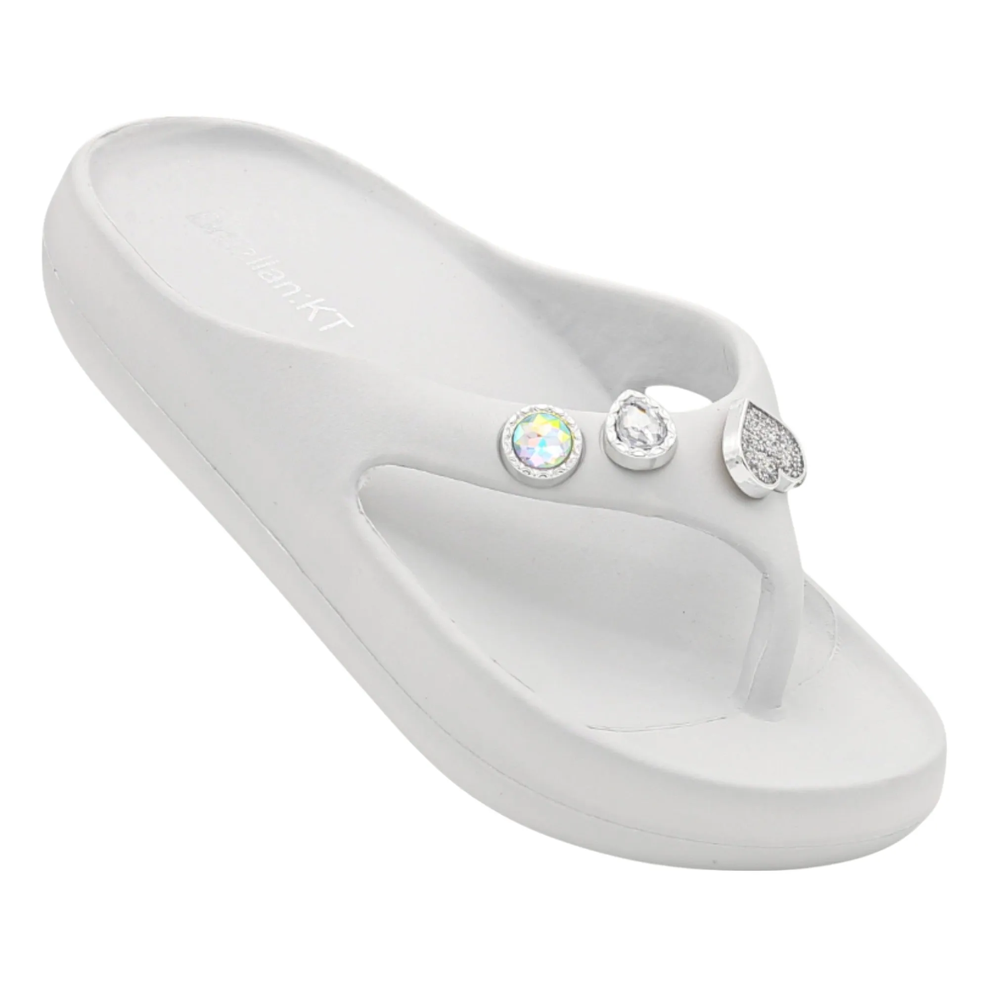 Heart pearl flipflop