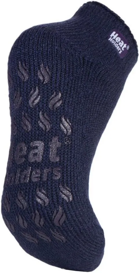 HEAT HOLDERS - Ladies low cut thermal slipper ankle socks in 4 colors, 5-9 US