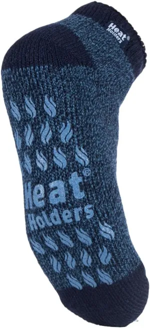 HEAT HOLDERS - Mens Non Skid Low Cut Thermal Ankle Slipper Socks with Grippers