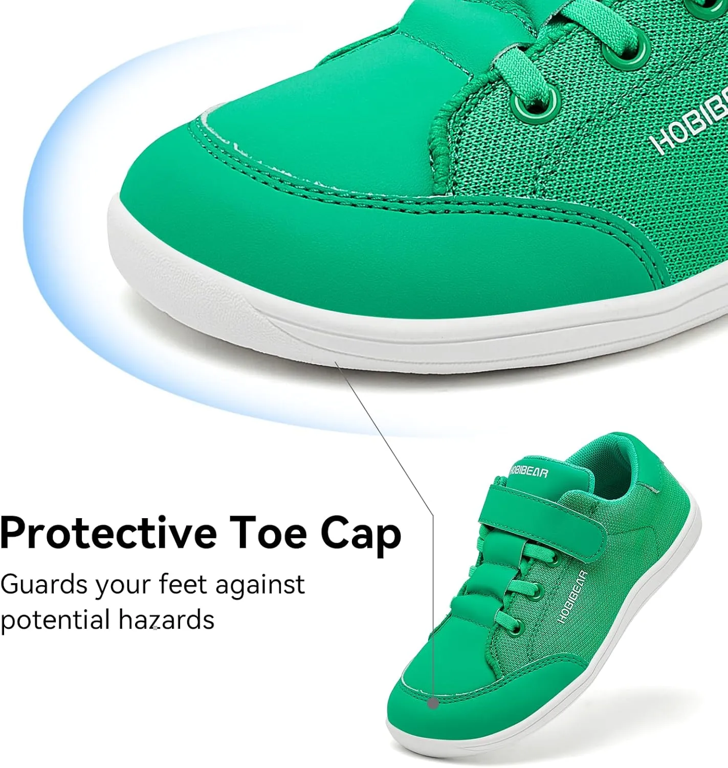 HOBIBEAR Kids Barefoot Shoes Wide Toe Box Zero Drop for Toddler Little Big Kid Boys Girls Walking Sneaker