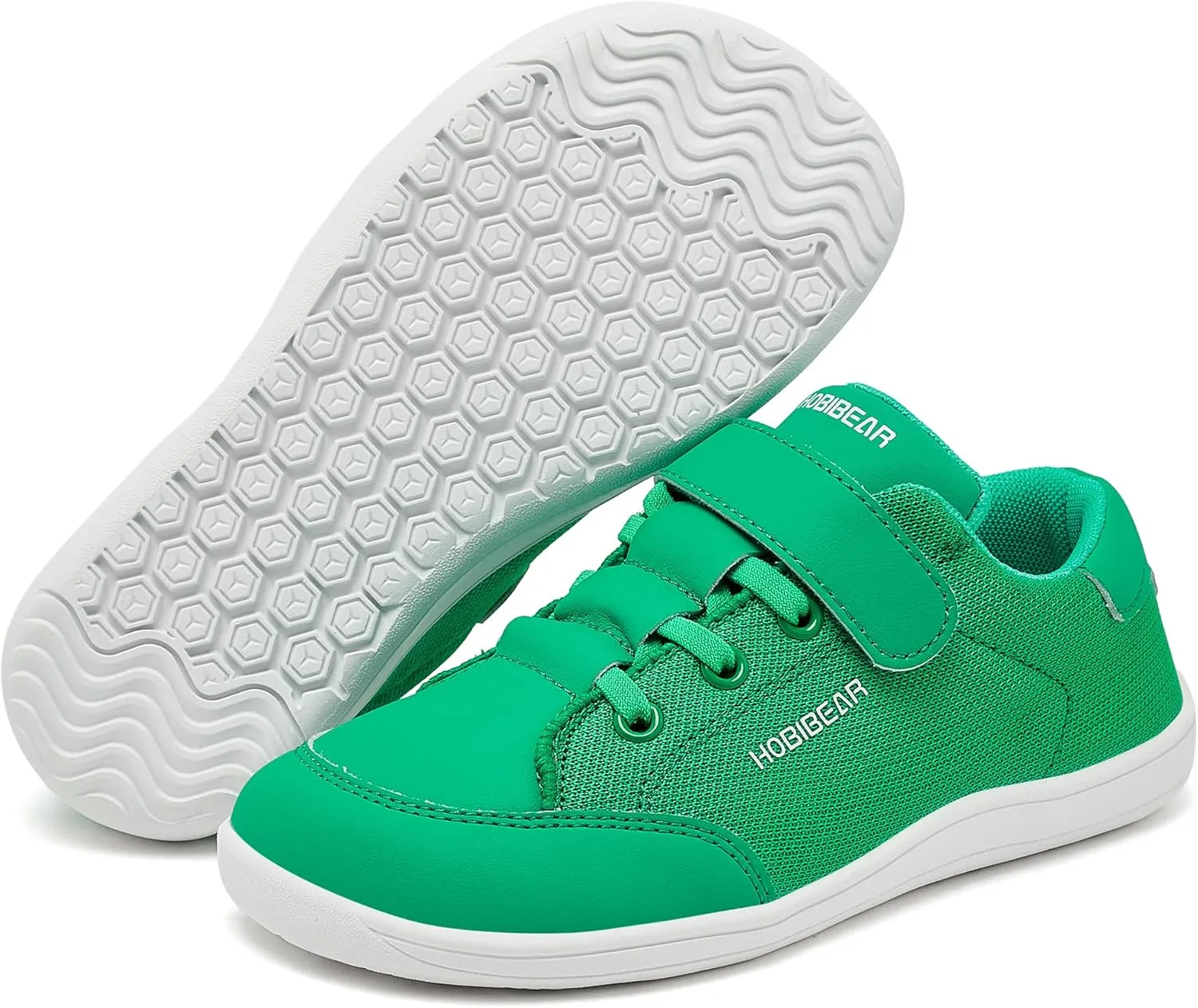 HOBIBEAR Kids Barefoot Shoes Wide Toe Box Zero Drop for Toddler Little Big Kid Boys Girls Walking Sneaker