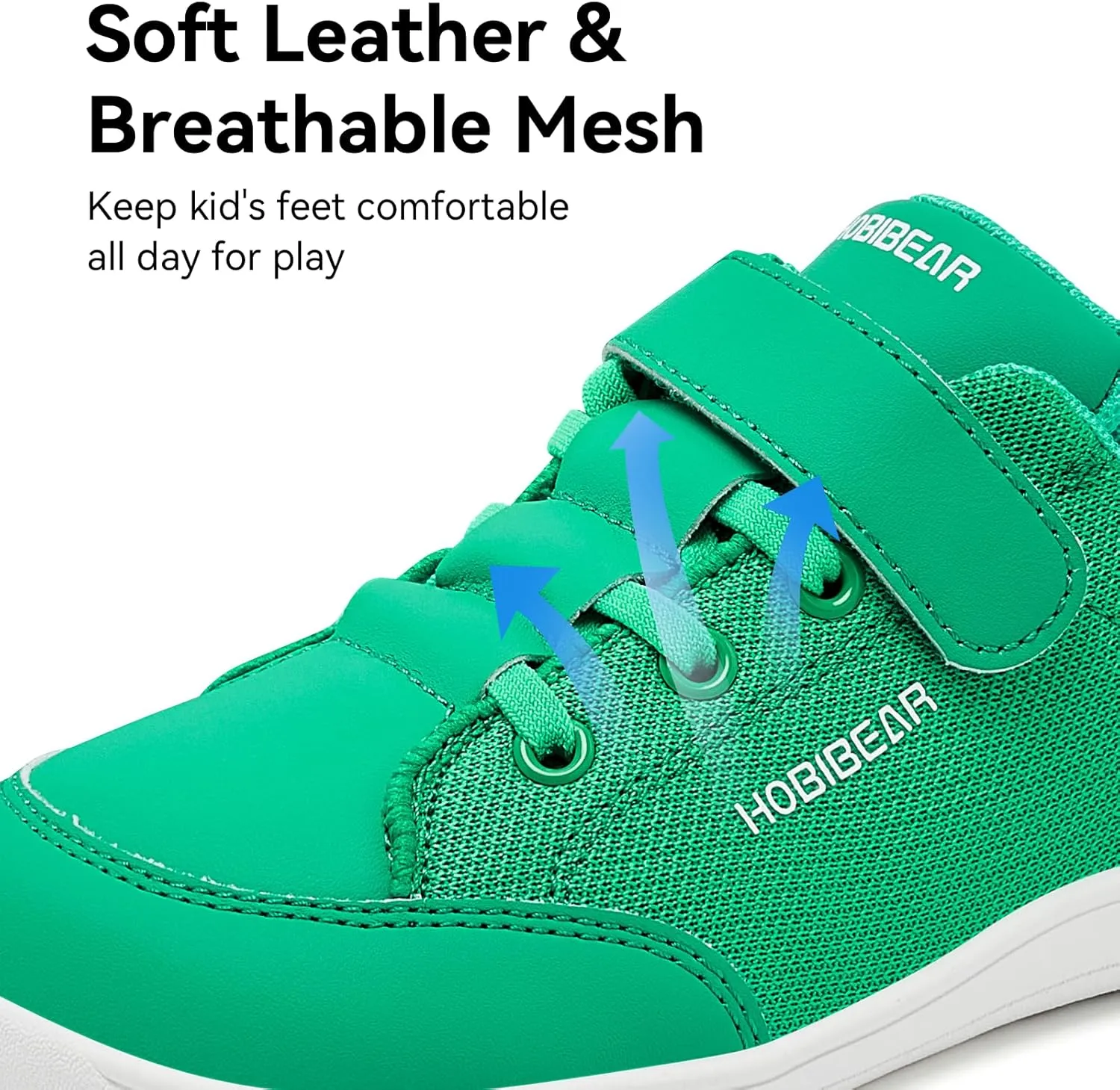 HOBIBEAR Kids Barefoot Shoes Wide Toe Box Zero Drop for Toddler Little Big Kid Boys Girls Walking Sneaker