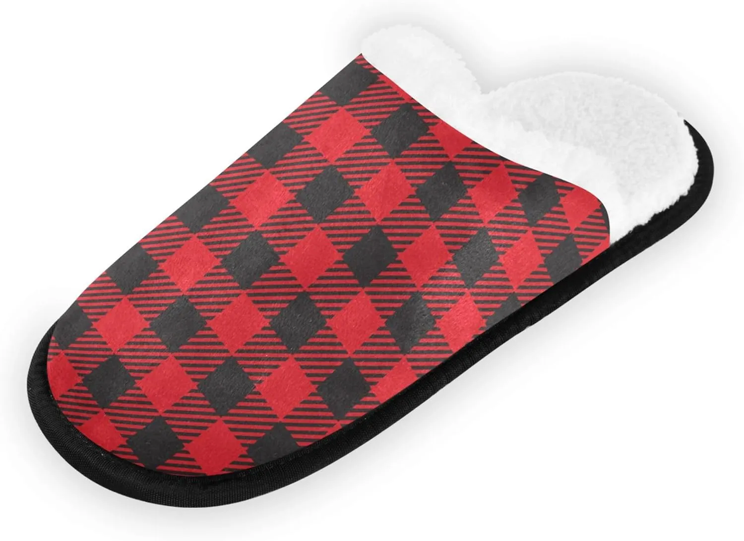 Home Shoes for Men Woman Fuzzy Fleece Non-Slip Warm Home Slippers Home Indoor M