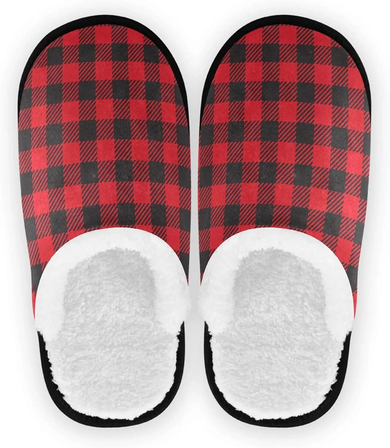 Home Shoes for Men Woman Fuzzy Fleece Non-Slip Warm Home Slippers Home Indoor M