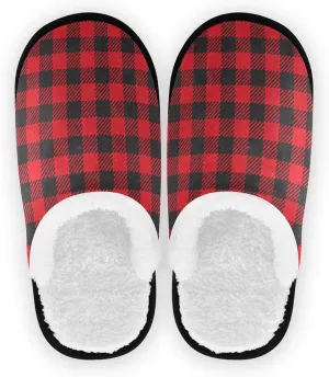 Home Shoes for Men Woman Fuzzy Fleece Non-Slip Warm Home Slippers Home Indoor M