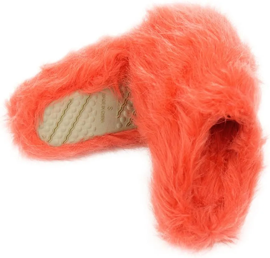 Home Slipper Women's Warm Cute Long Fleece Plush Indoor House SPA Slippers Clogs