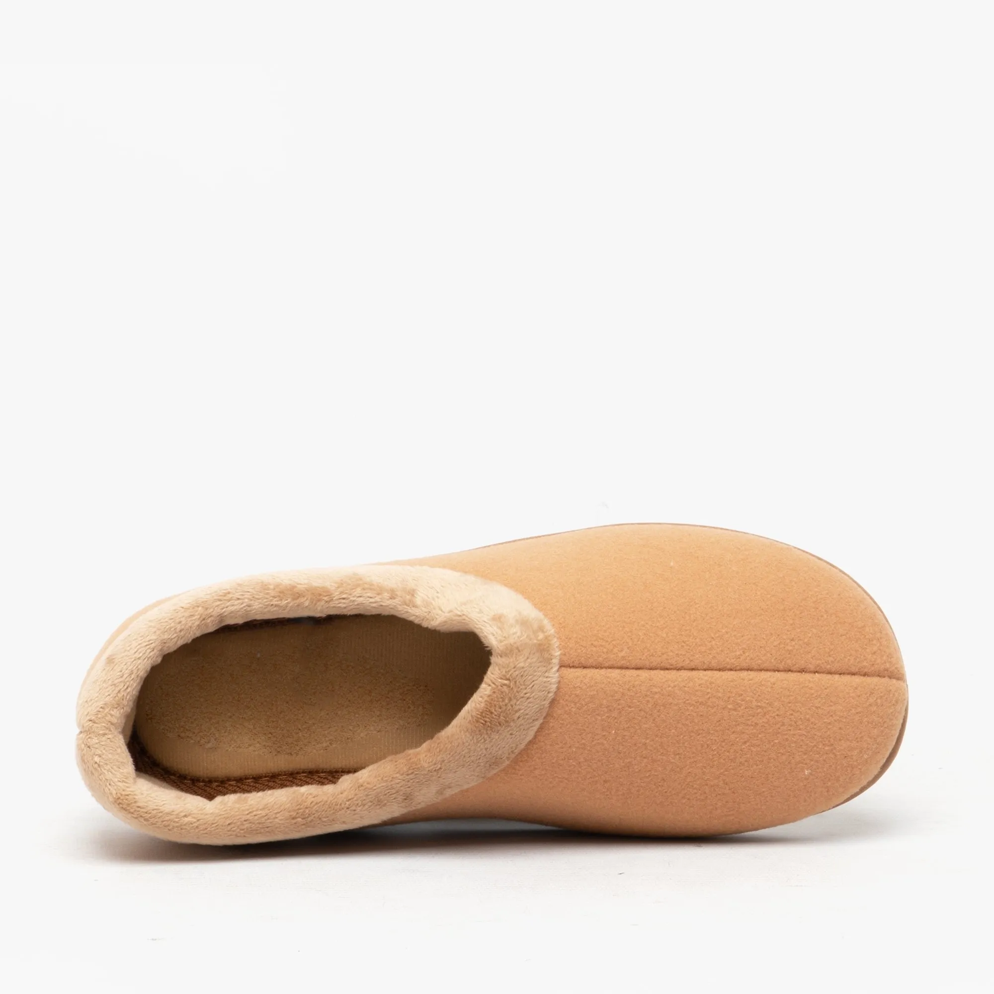 HOS Comfort TINA Womens Full Felt Slippers Tan