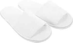 Hotel Slippers Bulk 5 Pack of Soft Spa Slippers Open Toe Reusable Footwear for Guest House Use