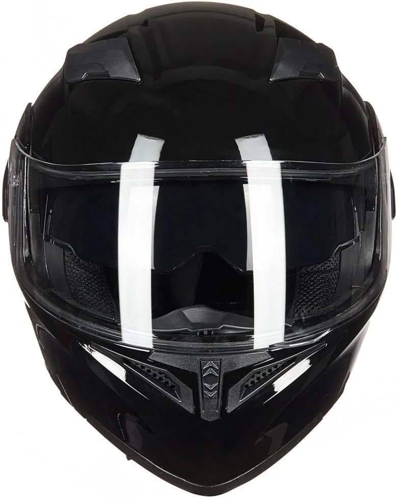 ILM Motorcycle Dual Visor Flip up Modular Full Face Helmet DOT 6 Colors Model 902