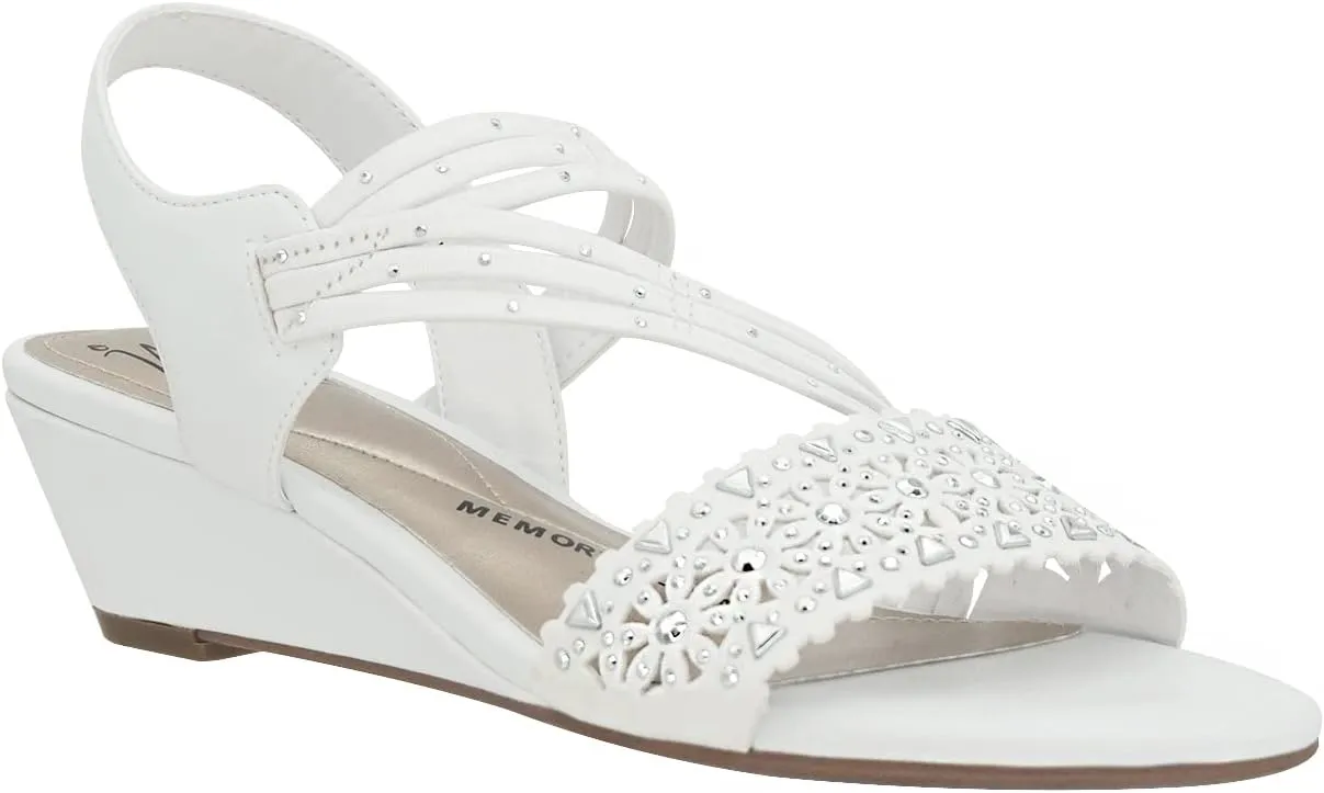 Impo Gatrina Stretch Wedge Sandal with Memory Foam