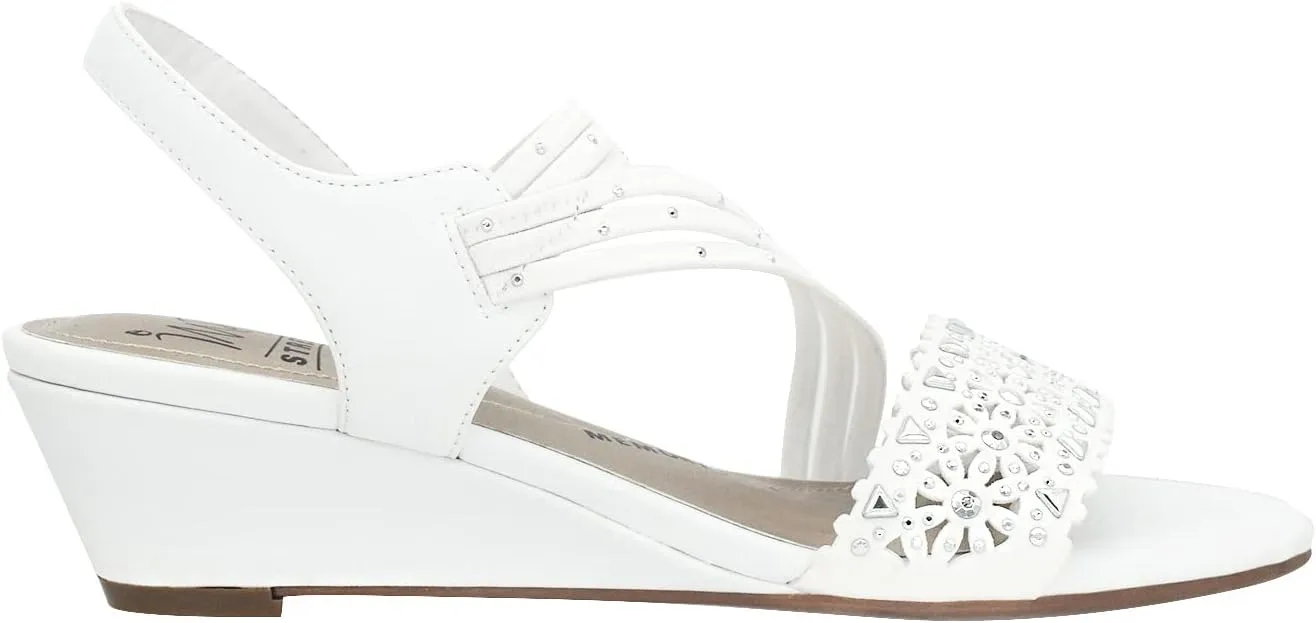 Impo Gatrina Stretch Wedge Sandal with Memory Foam