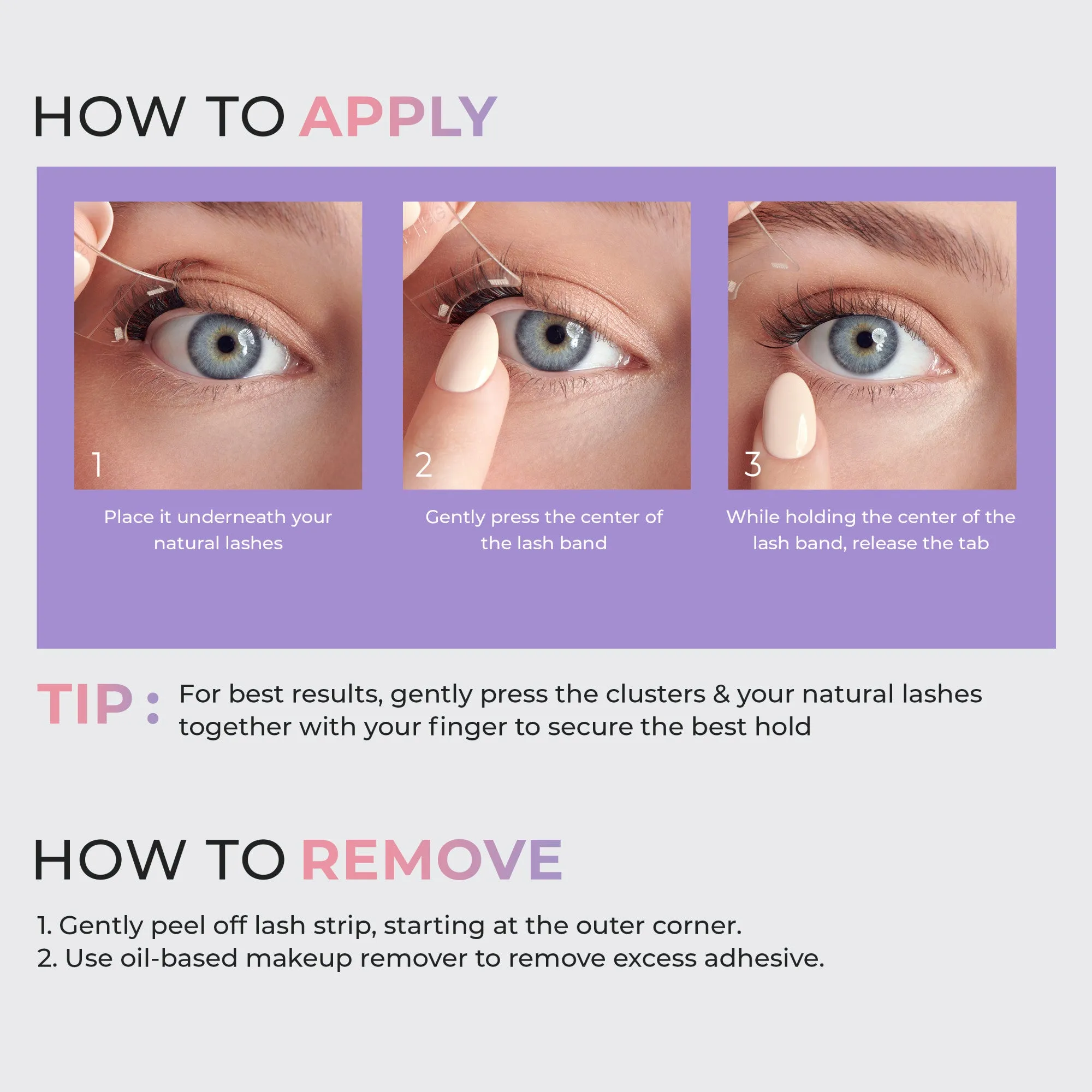imPRESS Falsies easy tab Self Adhesive Eyelashes– Airy Wispy