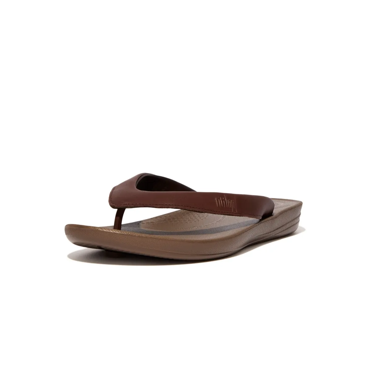 IQUSHION Ergonomic Leather Flip-Flops