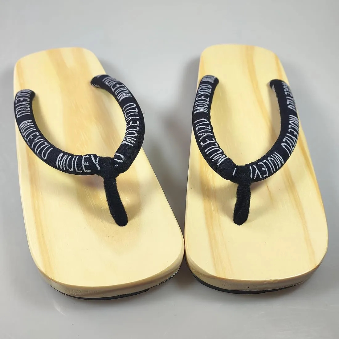 Japanese Couple Summer Wooden Indoor Outdoor Clog Shoes Unisex Cosplay Wood Versatile Non-Slip