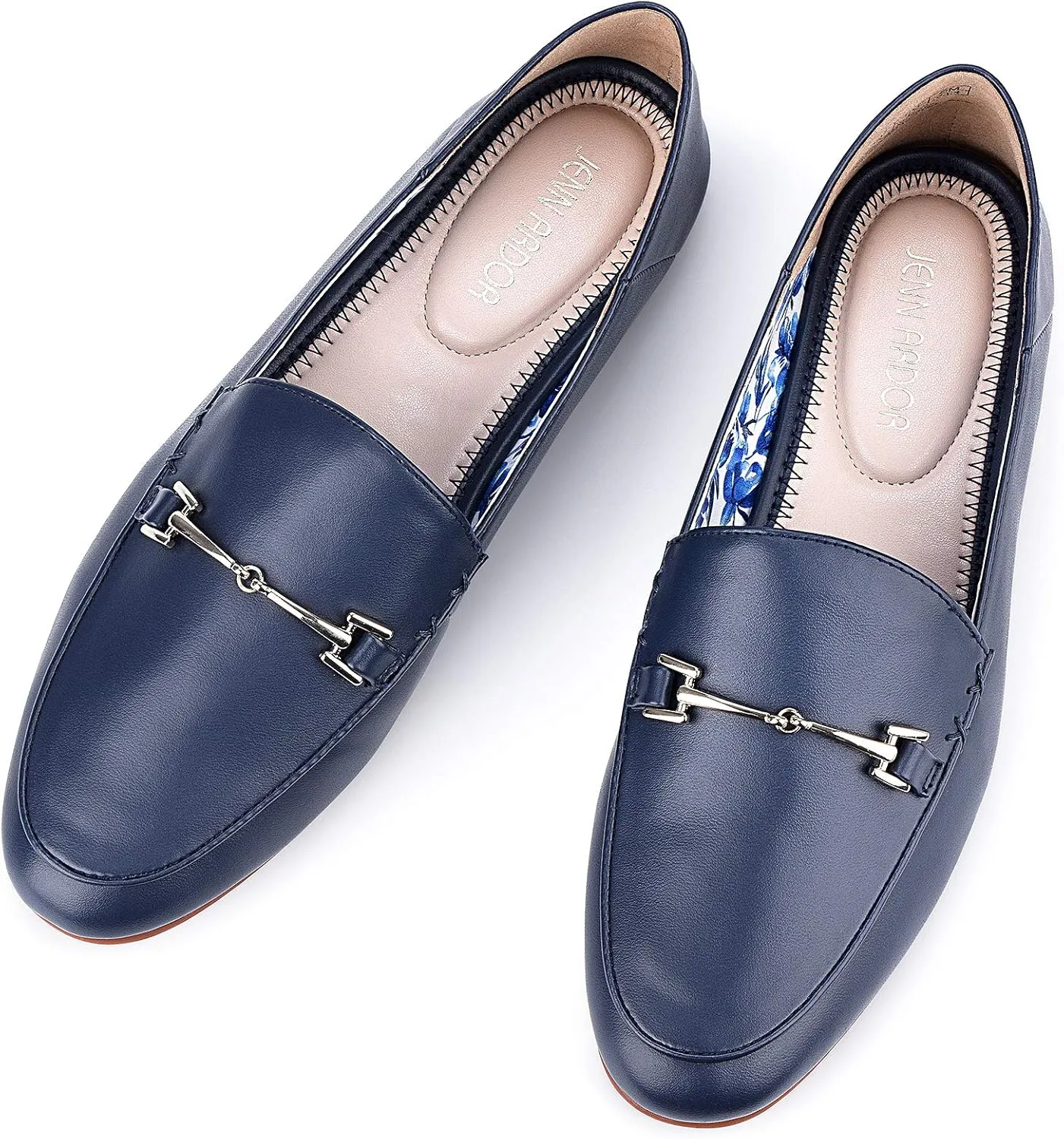 JENN ARDOR Loafers for Women Flats Shoes Womens Penny Loafers Slip On Pointed Toe Comfortable Office Work Driving Flats Fashion Dress Shoes for Women