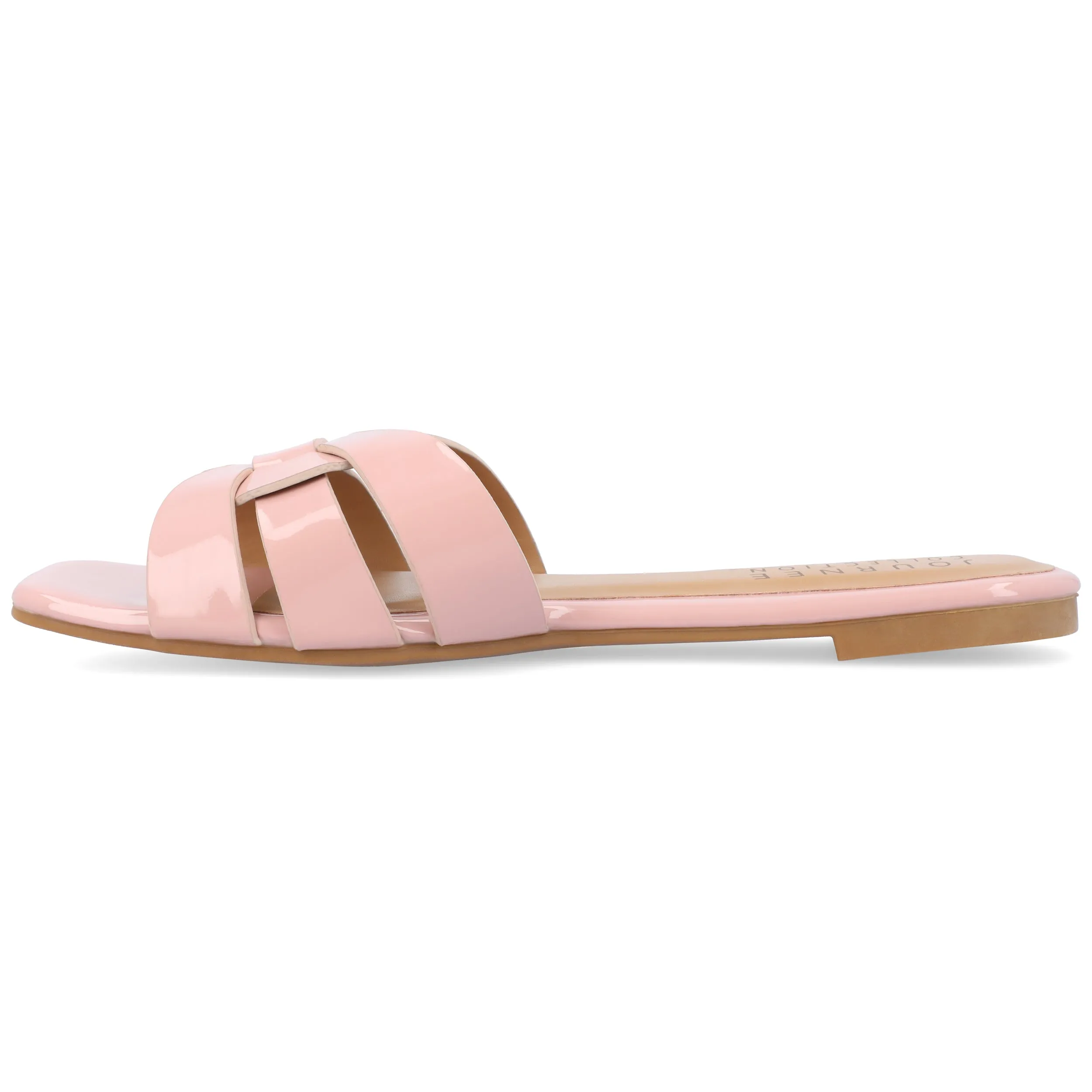 Journee Womens Arrina Wide Width Flat Sandals