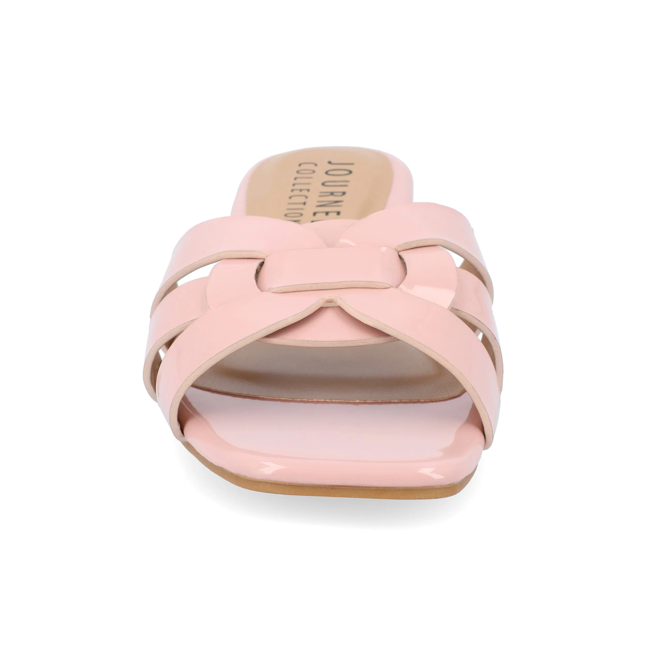 Journee Womens Arrina Wide Width Flat Sandals