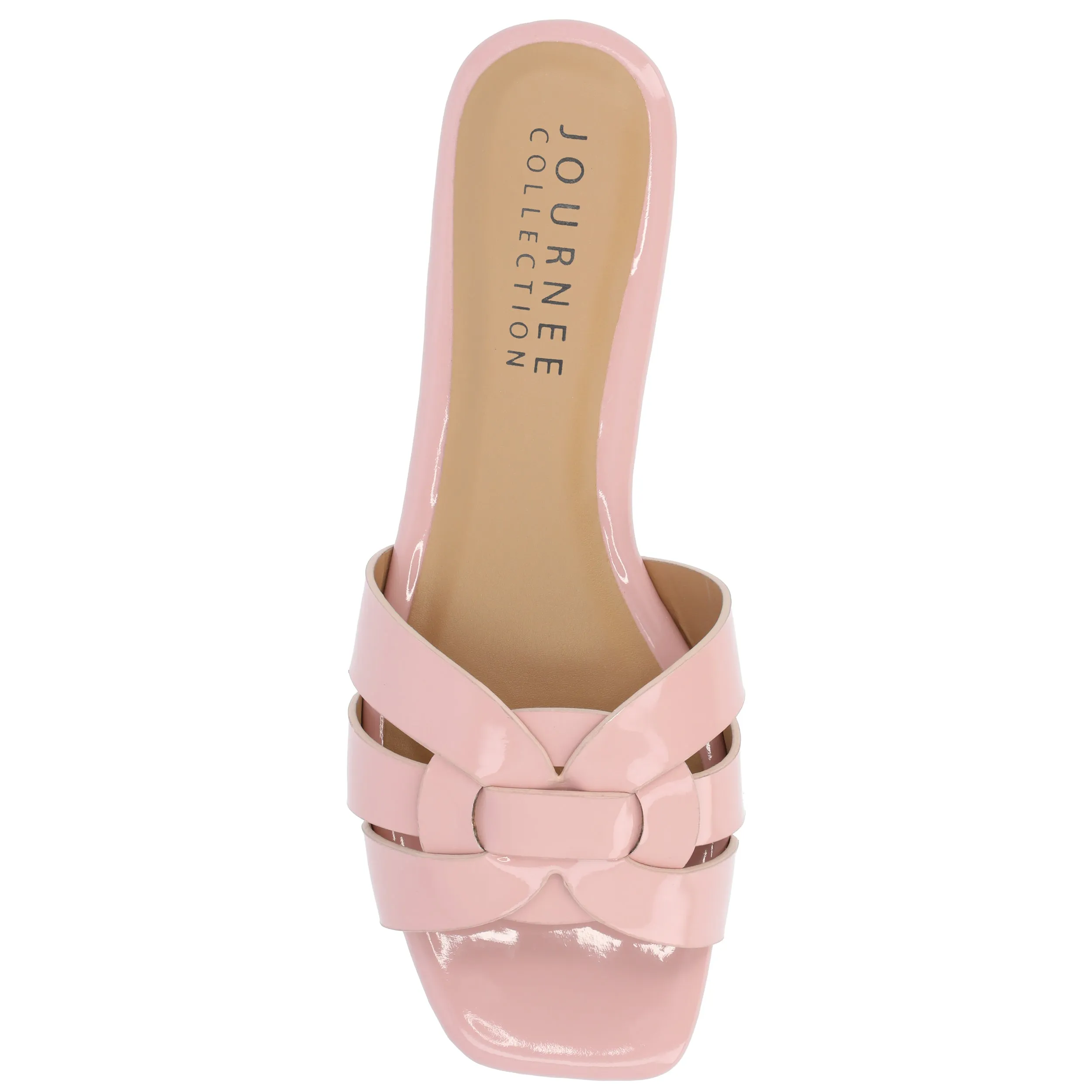 Journee Womens Arrina Wide Width Flat Sandals