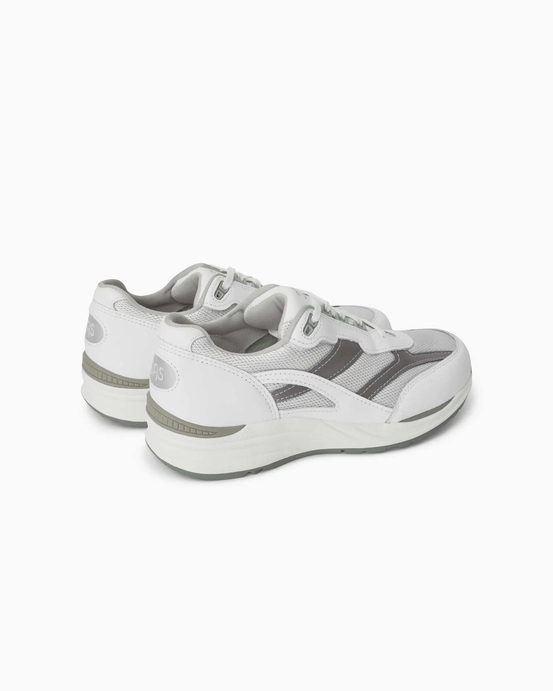 Journey Mesh Lace Up Sneaker White / Gray
