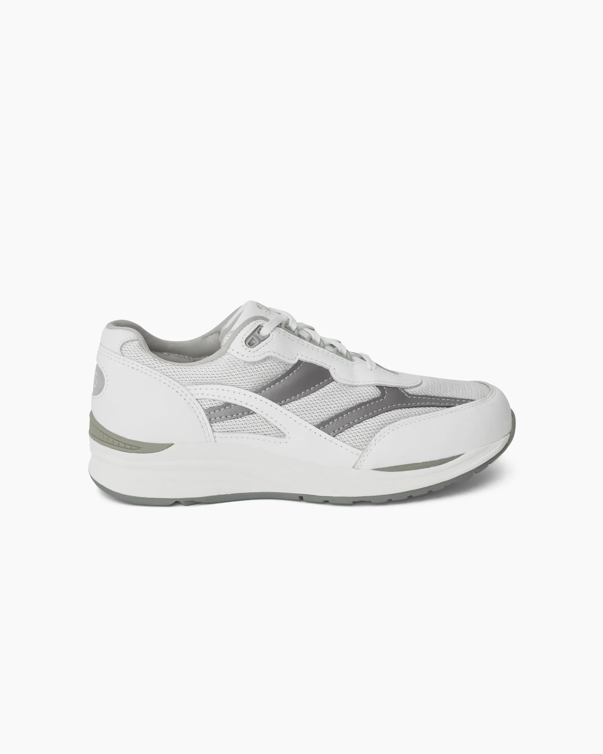 Journey Mesh Lace Up Sneaker White / Gray
