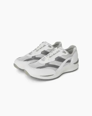 Journey Mesh Lace Up Sneaker White / Gray