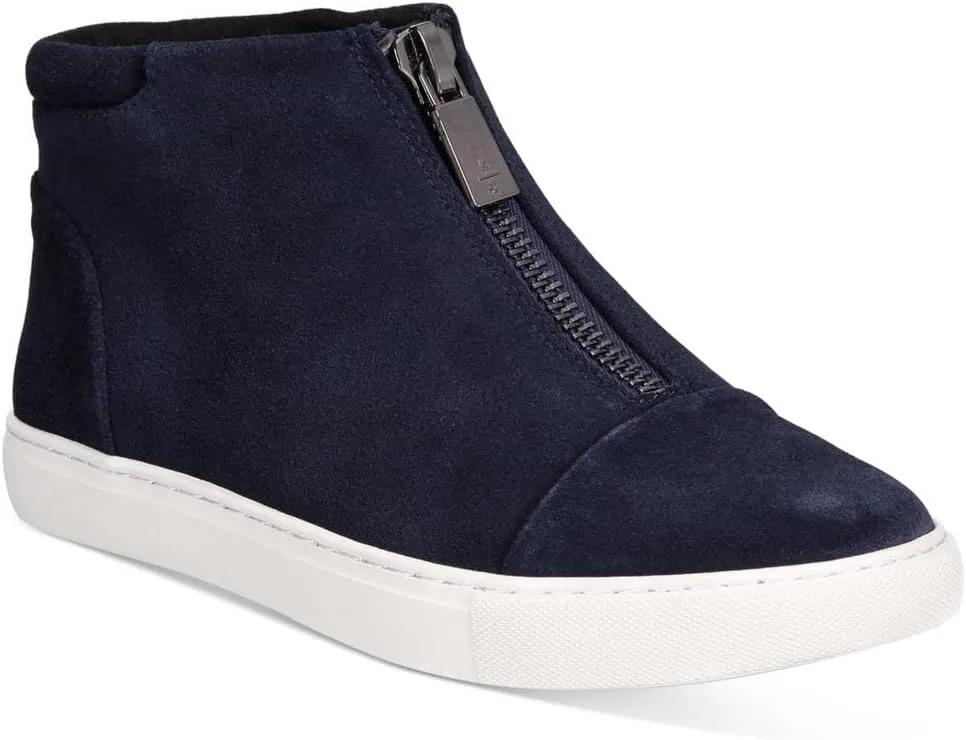 Kenneth Cole Women's Kayla High Top Front Zip Sneaker Patent Fashion