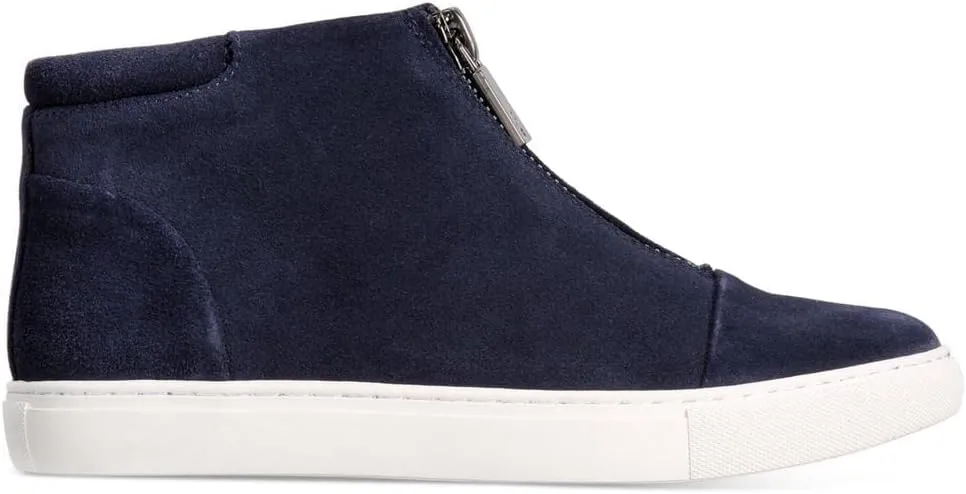 Kenneth Cole Women's Kayla High Top Front Zip Sneaker Patent Fashion