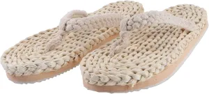 KESYOO Home Slippers Japanese Style Retro Weaving Slippers Soft Sole for Women