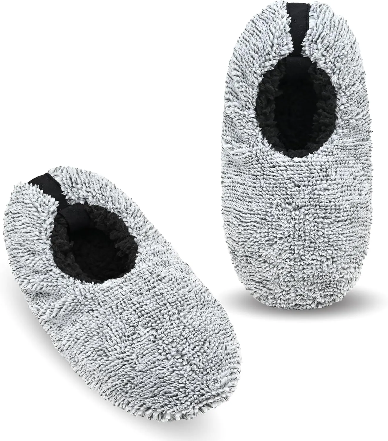 Keyela Mens Slipper Socks With Non Skid Bottoms, Warm Slipper Socks With Grippers For Men, Fuzzy House Slippers