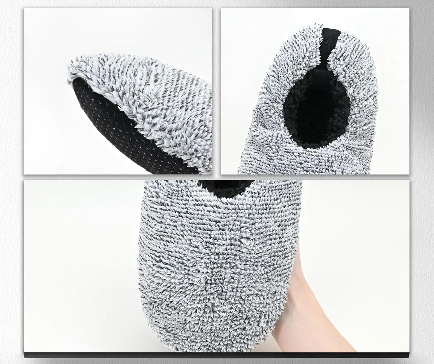 Keyela Mens Slipper Socks With Non Skid Bottoms, Warm Slipper Socks With Grippers For Men, Fuzzy House Slippers